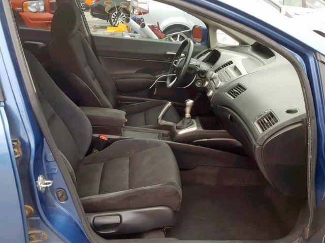 2HGFA15649H505026 - 2009 HONDA CIVIC LX-S BLUE photo 5