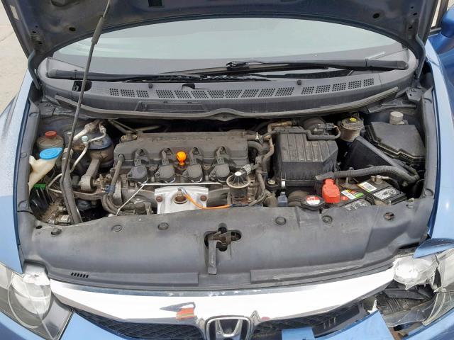 2HGFA15649H505026 - 2009 HONDA CIVIC LX-S 蓝色 照片 7
