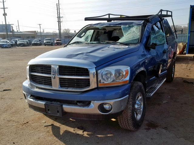 1D7KS28C26J130464 - 2006 DODGE RAM 2500 S BLUE photo 2