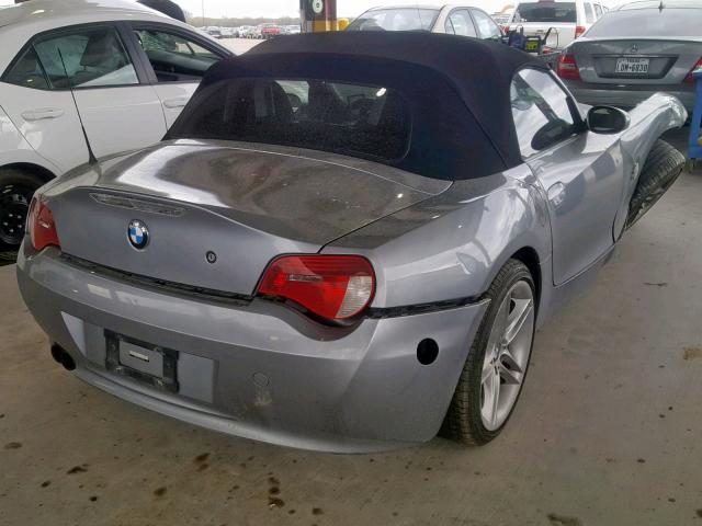 4USBU53506LX00099 - 2006 BMW Z4 3.0SI GRAY photo 4