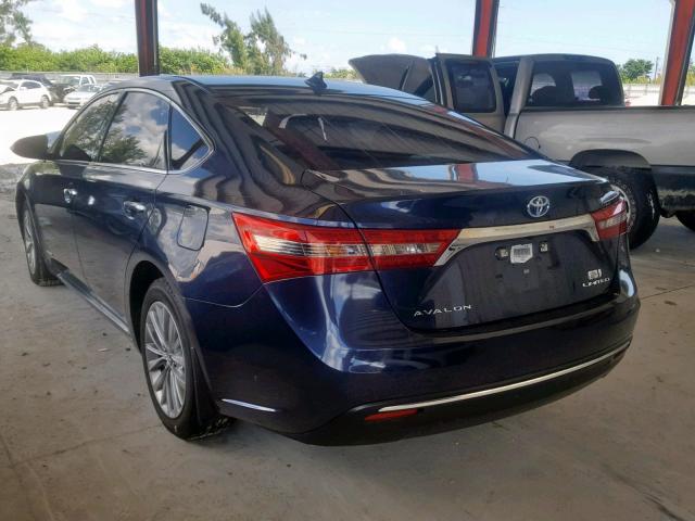 4T1BD1EB0GU057181 - 2016 TOYOTA AVALON HYB BLUE photo 3