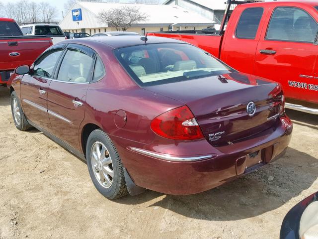 2G4WC582371201289 - 2007 BUICK LACROSSE C MAROON photo 3