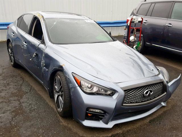 JN1BV7AP7EM672686 - 2014 INFINITI Q50 BASE BLUE photo 1