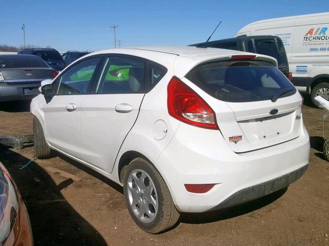 3FADP4TJ5DM201278 - 2013 FORD FIESTA S WHITE photo 3