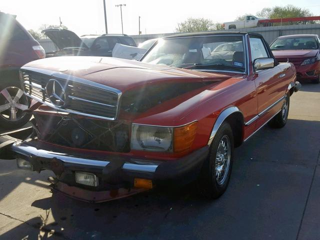 WDBBA45A0CB018505 - 1982 MERCEDES-BENZ 380 SL RED photo 2