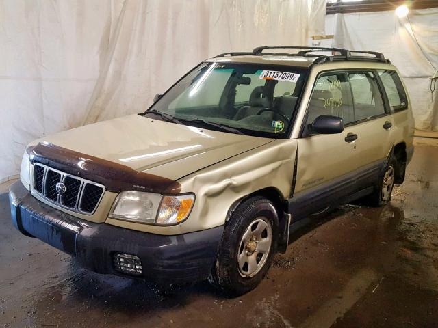 JF1SF63542H753431 - 2002 SUBARU FORESTER L GOLD photo 2