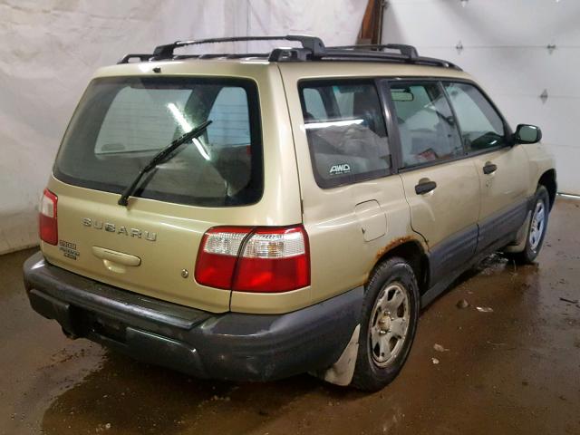 JF1SF63542H753431 - 2002 SUBARU FORESTER L GOLD photo 4