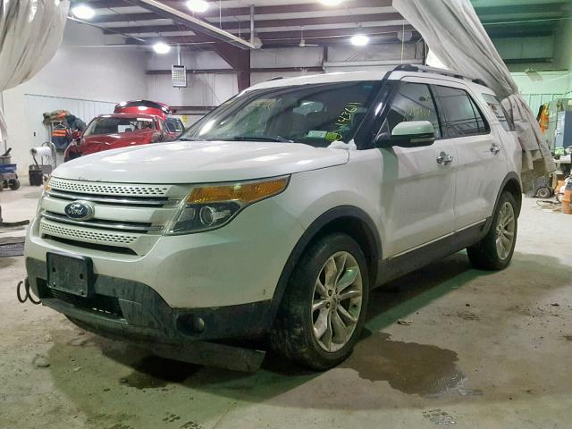 1FMHK8F89BGA05292 - 2011 FORD EXPLORER L WHITE photo 2