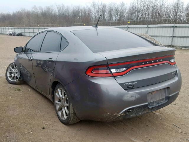 1C3CDFBA7DD268797 - 2013 DODGE DART SXT GRAY photo 3