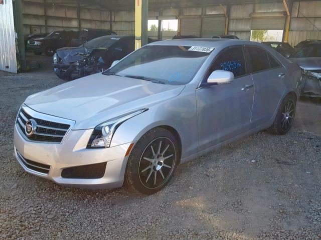 1G6AB5SX5D0176038 - 2013 CADILLAC ATS LUXURY SILVER photo 2