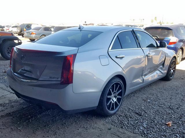 1G6AB5SX5D0176038 - 2013 CADILLAC ATS LUXURY SILVER photo 4