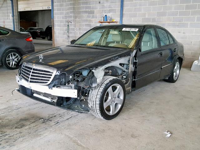 WDBUF56X08B263251 - 2008 MERCEDES-BENZ E 350 BLACK photo 2