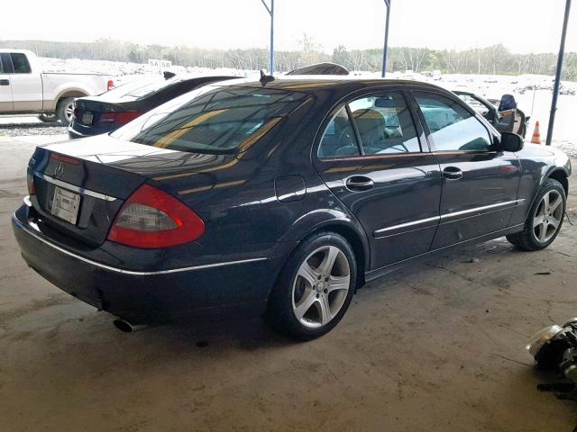 WDBUF56X08B263251 - 2008 MERCEDES-BENZ E 350 BLACK photo 4