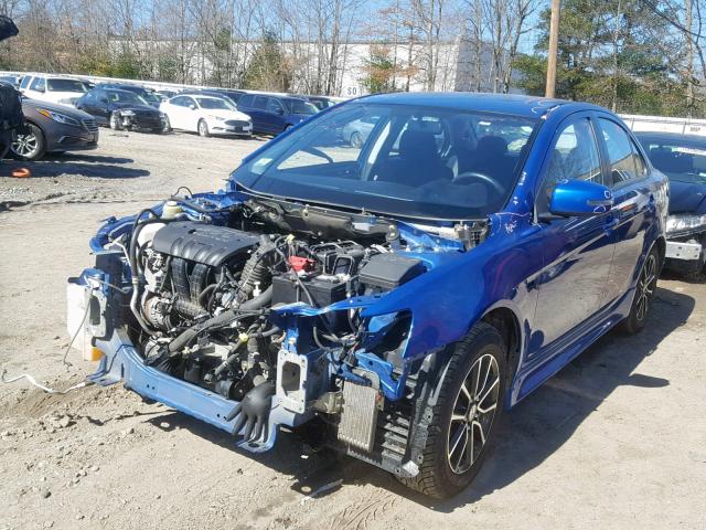 JA32V2FW7FU018528 - 2015 MITSUBISHI LANCER SE BLUE photo 2