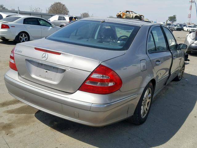 WDBUF65JX5A687167 - 2005 MERCEDES-BENZ E 320 TAN photo 4