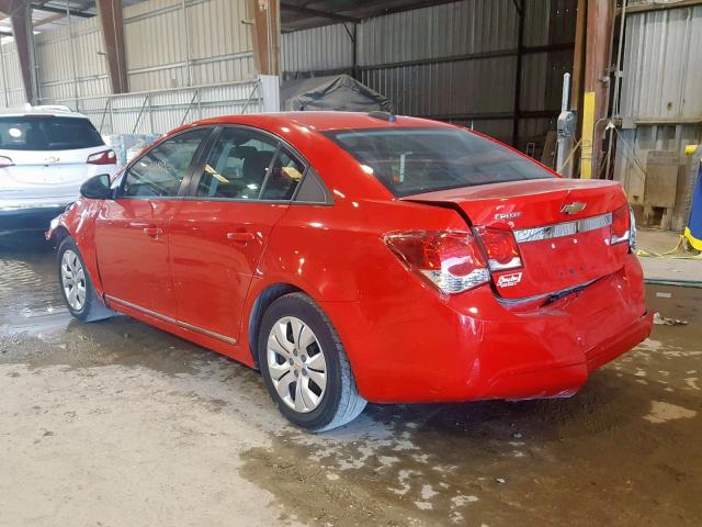 1G1PA5SH2F7201404 - 2015 CHEVROLET CRUZE LS RED photo 3