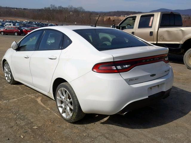 1C3CDFBA2DD200892 - 2013 DODGE DART SXT WHITE photo 3