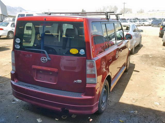 JTLKT334564099369 - 2006 TOYOTA SCION XB 红色 照片 4