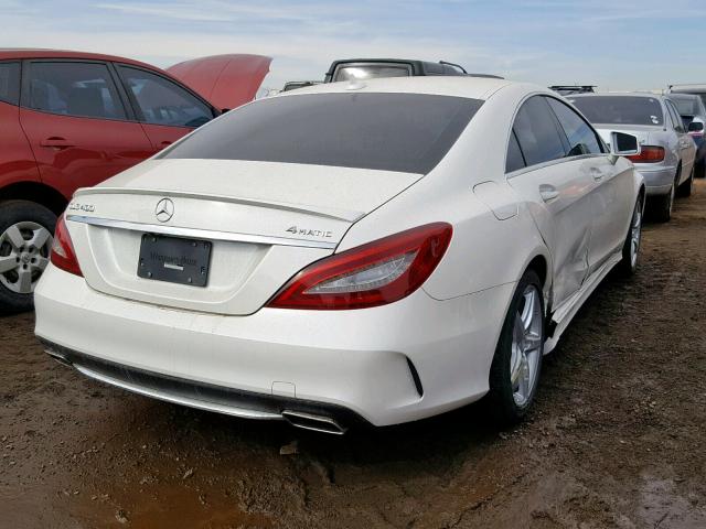 WDDLJ6HB0GA183526 - 2016 MERCEDES-BENZ CLS 400 4M WHITE photo 4