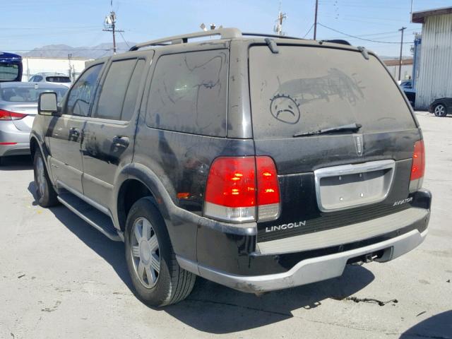 5LMEU68H84ZJ03829 - 2004 LINCOLN AVIATOR შავი ფოტო 3