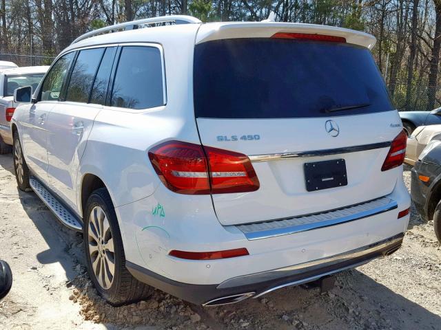 4JGDF6EE9HA815354 - 2017 MERCEDES-BENZ GLS 450 4M WHITE photo 3