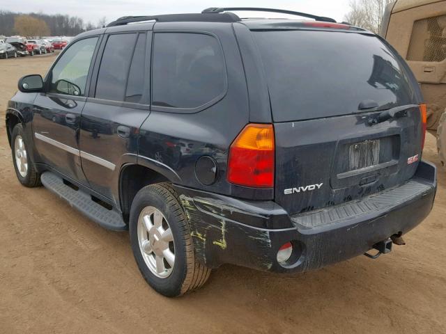 1GKDT13S572279427 - 2007 GMC ENVOY BLACK photo 3