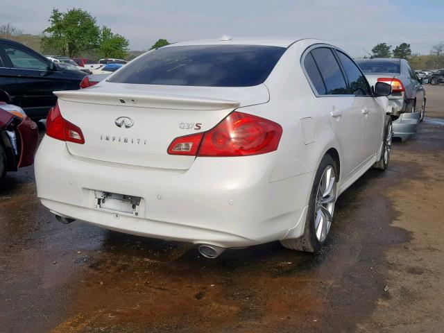 JN1CV6AP3AM406249 - 2010 INFINITI G37 BASE WHITE photo 4