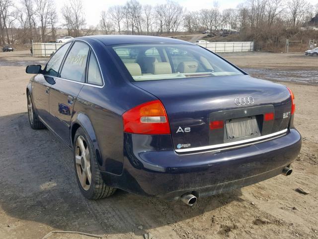 WAULD64B93N060430 - 2003 AUDI A6 2.7T QU BLUE photo 3