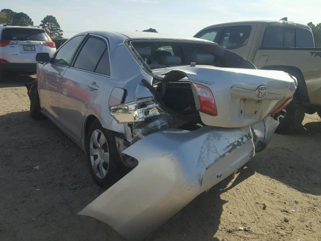 4T1BE46K27U659321 - 2007 TOYOTA CAMRY NEW SILVER photo 3