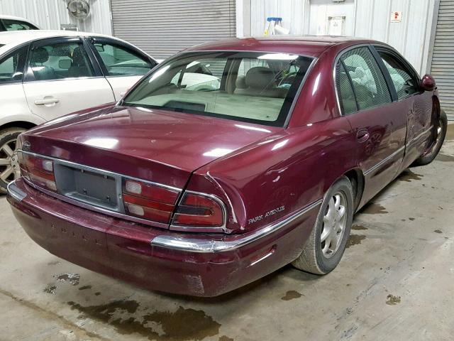 1G4CW54K734180817 - 2003 BUICK PARK AVENU BURGUNDY photo 4