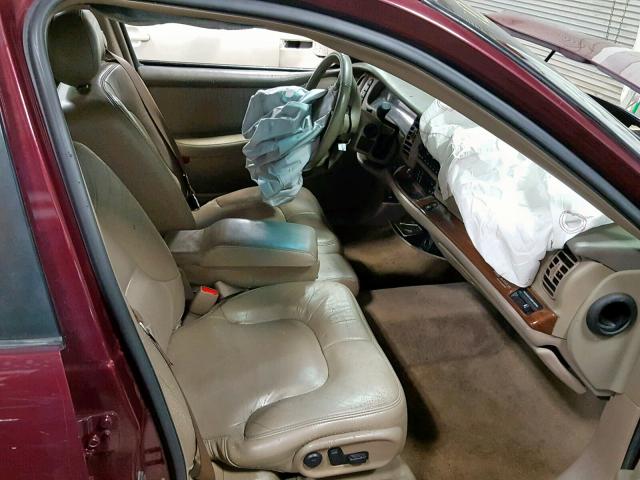 1G4CW54K734180817 - 2003 BUICK PARK AVENU BURGUNDY photo 5