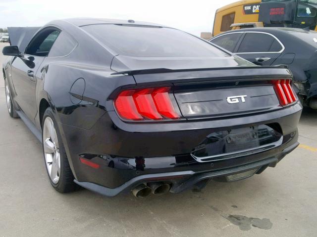 1FA6P8CF9J5108082 - 2018 FORD MUSTANG GT BLACK photo 3