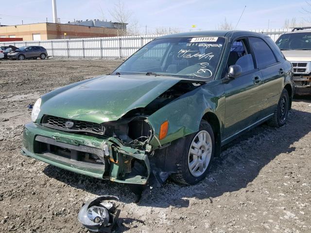 JF1GG65573H803045 - 2003 SUBARU IMPREZA TS GREEN photo 2