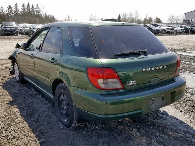 JF1GG65573H803045 - 2003 SUBARU IMPREZA TS GREEN photo 3