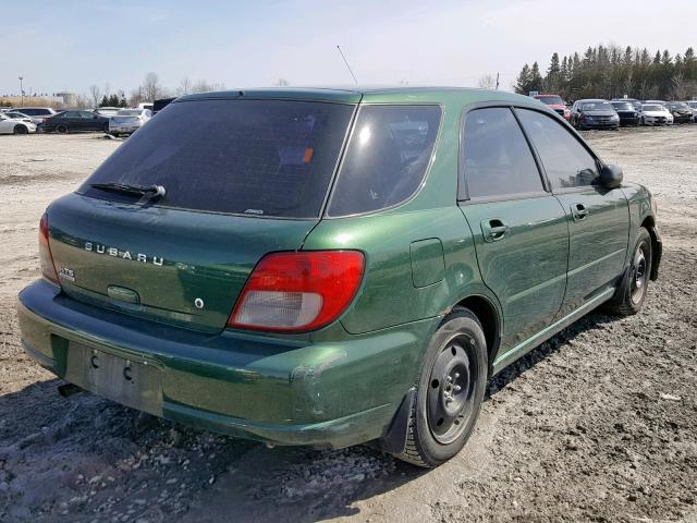 JF1GG65573H803045 - 2003 SUBARU IMPREZA TS GREEN photo 4