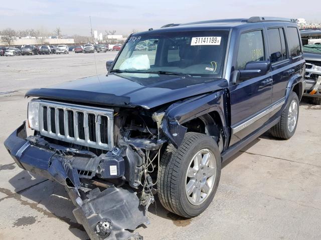 1J4RG5GT3AC153241 - 2010 JEEP COMMANDER BLUE photo 2