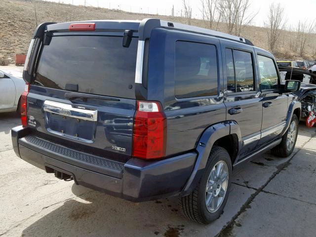 1J4RG5GT3AC153241 - 2010 JEEP COMMANDER BLUE photo 4