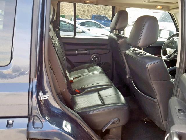 1J4RG5GT3AC153241 - 2010 JEEP COMMANDER BLUE photo 6