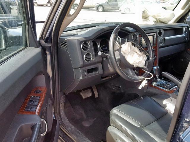 1J4RG5GT3AC153241 - 2010 JEEP COMMANDER BLUE photo 9