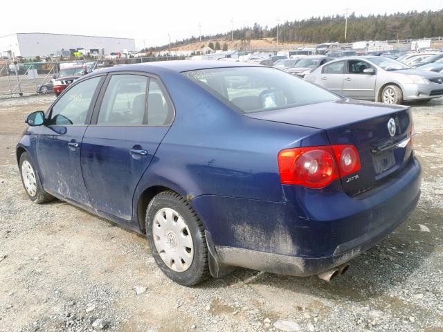 3VWRF31K96M659642 - 2006 VOLKSWAGEN JETTA 2.5L BLUE photo 3