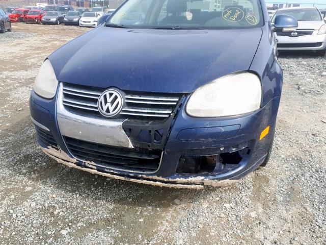 3VWRF31K96M659642 - 2006 VOLKSWAGEN JETTA 2.5L BLUE photo 9