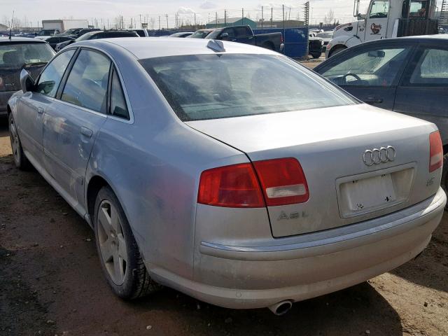 WAUML44E14N013626 - 2004 AUDI A8 L QUATT SILVER photo 3