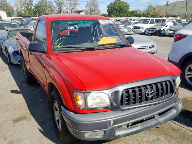 5TENL42N13Z285910 - 2003 TOYOTA TACOMA RED photo 1