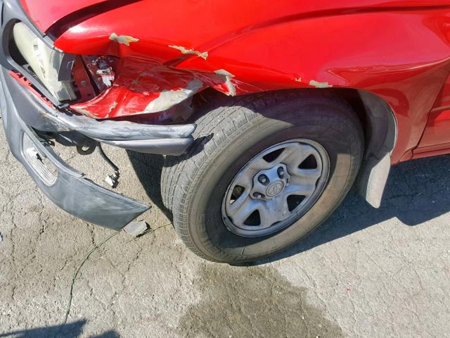 5TENL42N13Z285910 - 2003 TOYOTA TACOMA RED photo 9