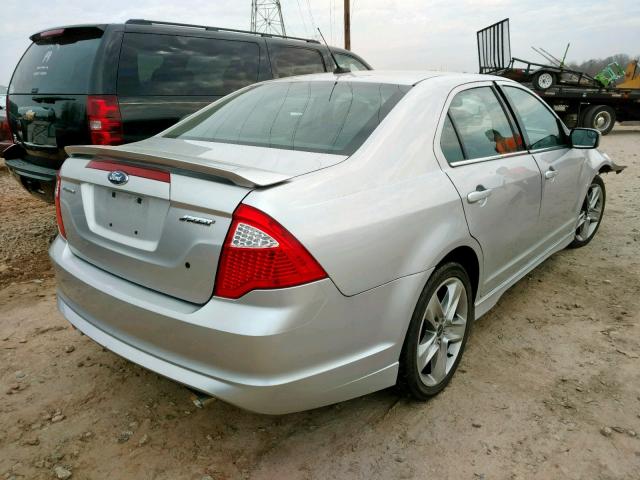 3FAHP0KC6BR306098 - 2011 FORD FUSION SPO SILVER photo 4