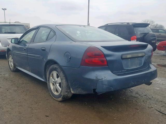 2G2WP552061135672 - 2006 PONTIAC GRAND PRIX BLUE photo 3