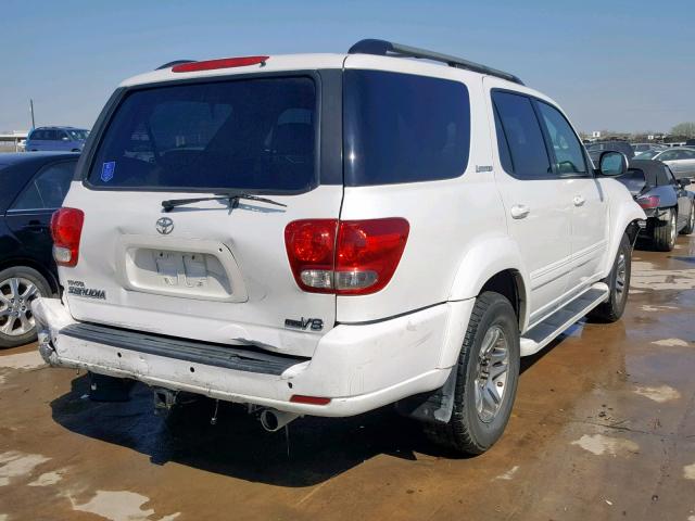 5TDZT38A95S258227 - 2005 TOYOTA SEQUOIA LI WHITE photo 4