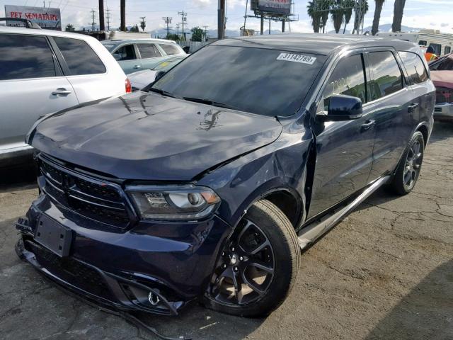 1C4SDHCT5GC483687 - 2016 DODGE DURANGO R/ BLUE photo 2