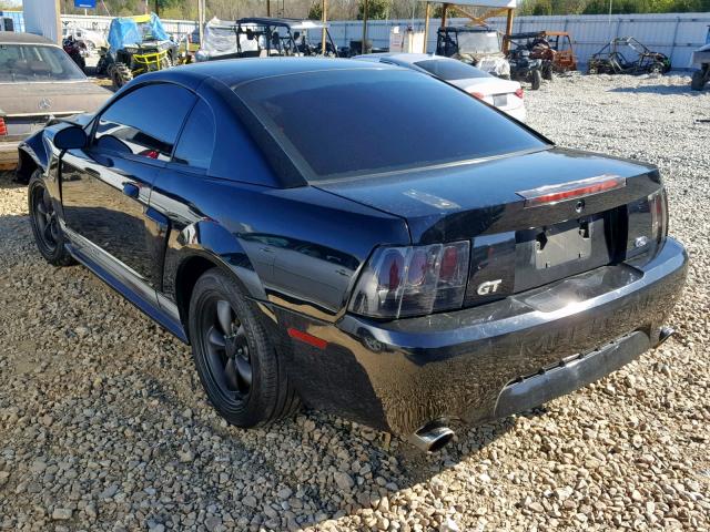 1FAFP42X82F141590 - 2002 FORD MUSTANG GT BLACK photo 3