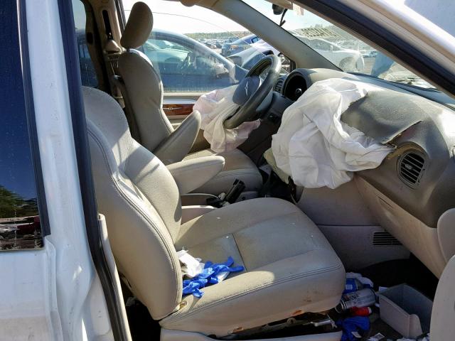 2C8GP64L15R379930 - 2005 CHRYSLER TOWN & COU WHITE photo 5